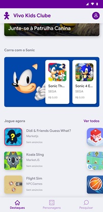 Vivo Apps Clube - Disponível na Vivo Appstore